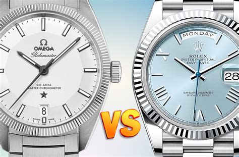 difference in band for rolex and omega|omega constellation vs rolex datejust.